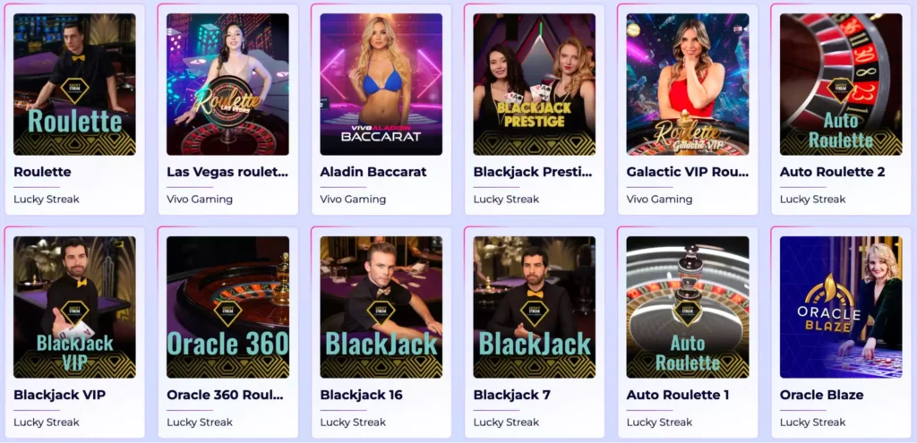 Live Dealer Games at Slotroyals 